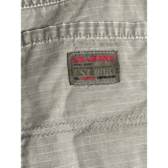 UnionBay VTG Y2K Distress Logo Cargo Shorts Womens Size 9 Gray Street Style Rave - Picture 4 of 12